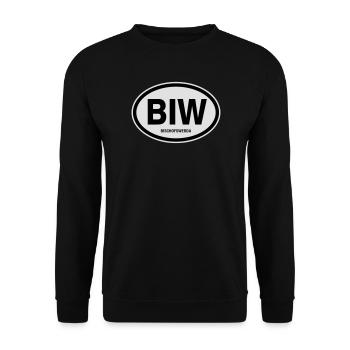 BIW Bischofswerda - Unisex Pullover - Schwarz - Vorne - Alina (178cm) & Michal (187cm)