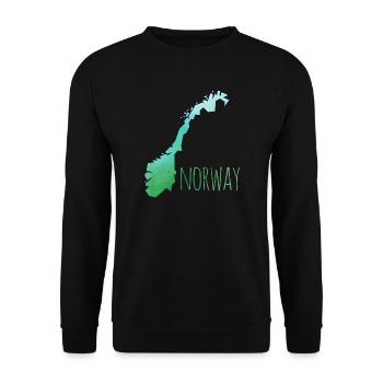 norway - Unisex Sweatshirt - black - Front - Alina (178cm) & Michal (187cm)