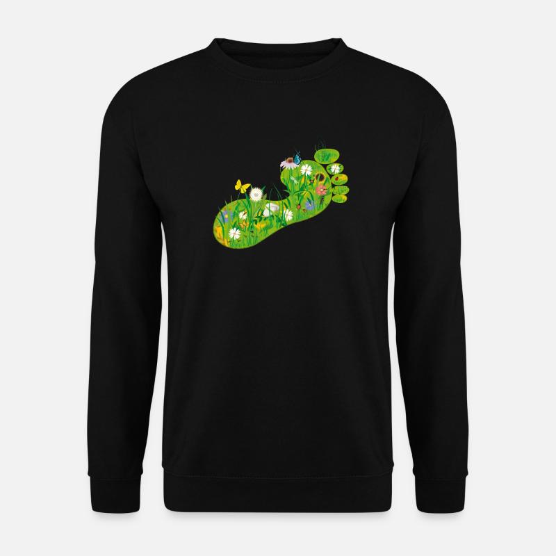 Ökologischer Fußabdruck - Unisex Pullover - Schwarz