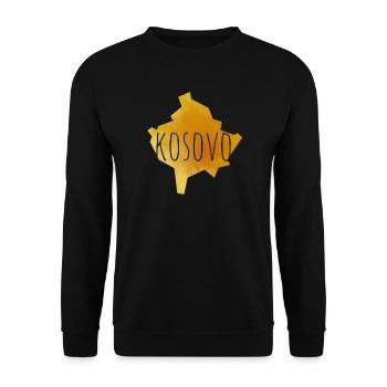 kosovo - Unisex Sweatshirt - black - Front - Alina (178cm) & Michal (187cm)