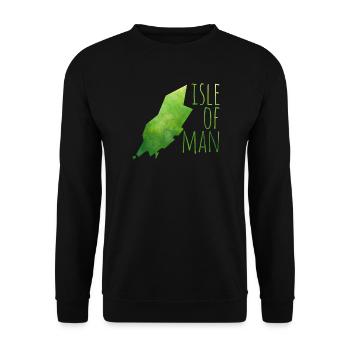isle of man - Unisex Sweatshirt - black - Front - Alina (178cm) & Michal (187cm)