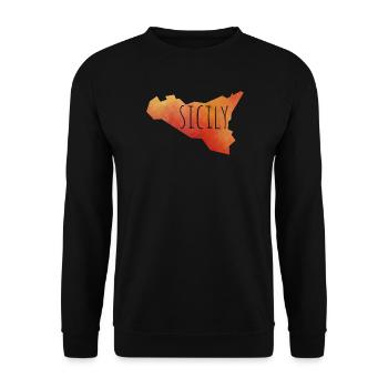 sicily - Unisex Sweatshirt - black - Front - Alina (178cm) & Michal (187cm)