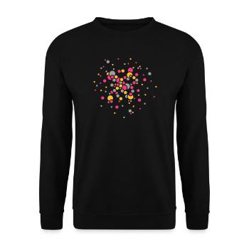 Confetti - Unisex Sweatshirt - black - Front - Alina (178cm) & Michal (187cm)