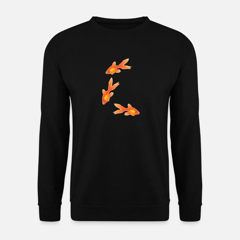 Poissons rouges - Unisex Pullover - Schwarz