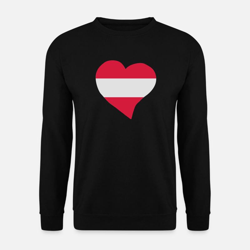 Austrian Herz - Unisex Pullover - Schwarz
