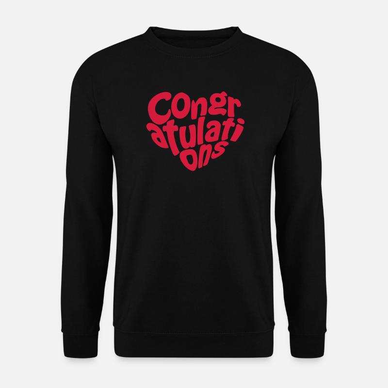 Congratulations Herz - Unisex Pullover - Schwarz