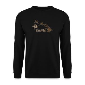 Hawaii - Unisex Pullover - Schwarz - Vorne - Alina (178cm) & Michal (187cm)