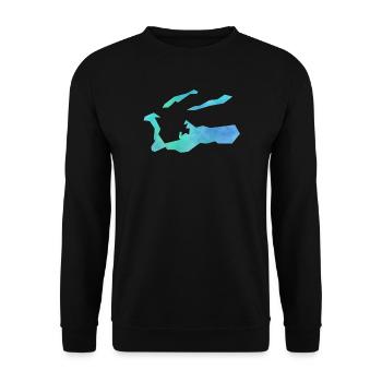 Cayman Islands - Unisex Sweatshirt - black - Front - Alina (178cm) & Michal (187cm)