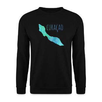 Curacao - Unisex Sweatshirt - black - Front - Alina (178cm) & Michal (187cm)