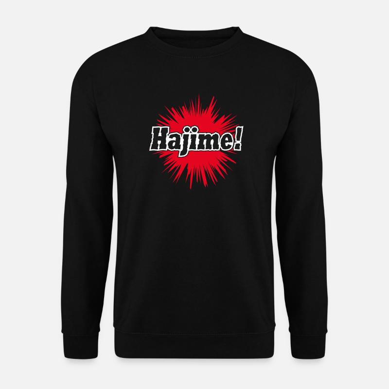 Hajime_Kampfsport - Unisex Pullover - Schwarz