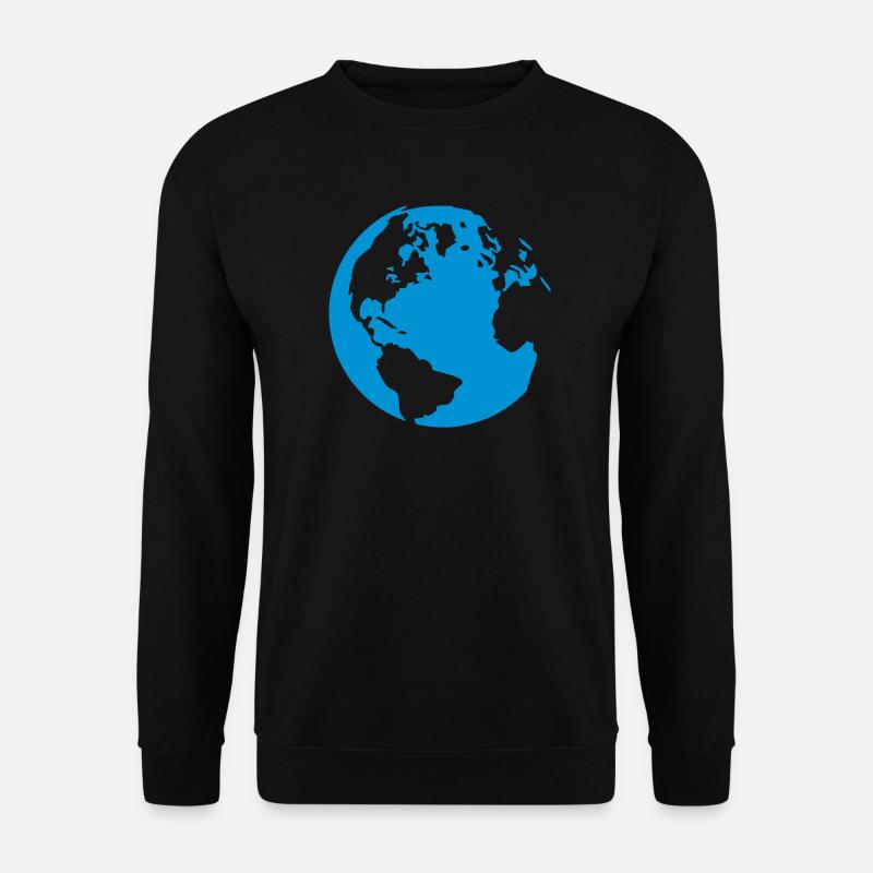 Der Globus - Unisex Pullover - Schwarz