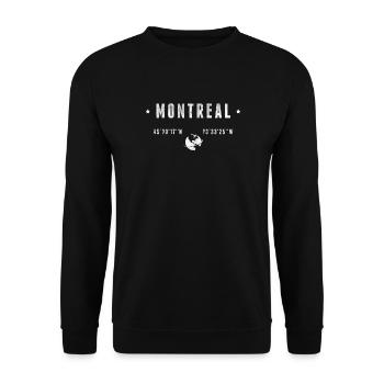 Montreal - Unisex Sweatshirt - black - Front - Alina (178cm) & Michal (187cm)