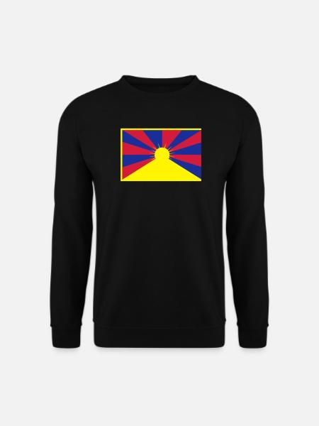 Flag of Tibet - Unisex Sweatshirt - black