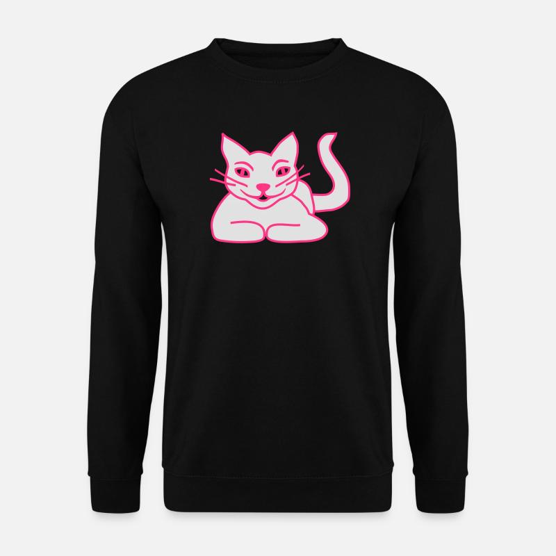 Katze - Unisex Pullover - Schwarz
