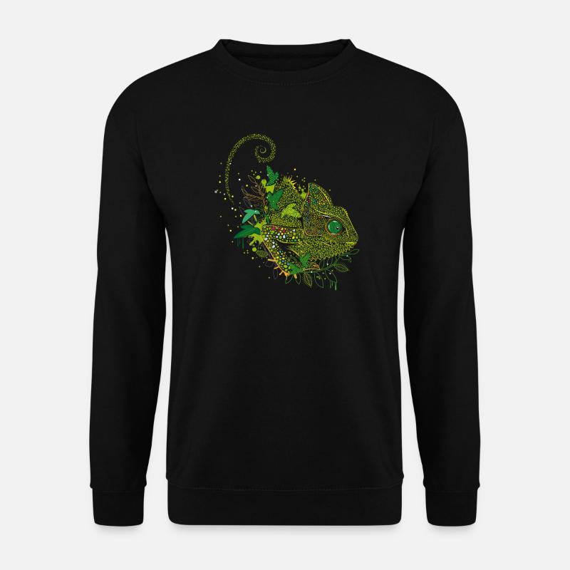 wunderschönes Chamäleon Graffiti - Unisex Pullover - Schwarz