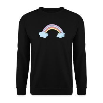 Arc-en-ciel - Sweat-shirt Unisexe - noir - Devant - Alina (178cm) & Michal (187cm)