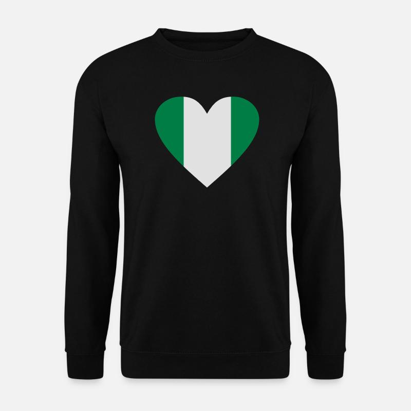 Nigeria - Unisex Pullover - Schwarz