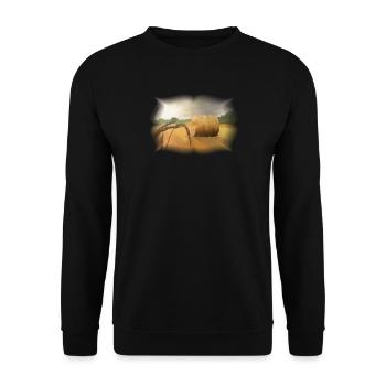 Ernte - Unisex Pullover - Schwarz - Vorne - Alina (178cm) & Michal (187cm)