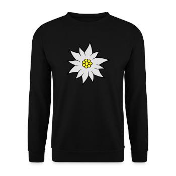 Edelweiss - Sweat-shirt Unisexe - noir - Devant - Alina (178cm) & Michal (187cm)