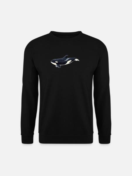 Baby-Killerwal - Schwertwal-Baby - Baby ecause - Unisex Pullover - Schwarz