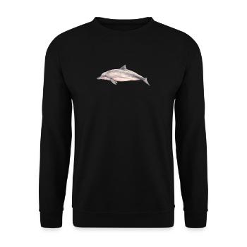 Sotalie - Tucuxi - dauphin du fleuve Pink Dolphin - Sweat-shirt Unisexe - noir - Devant - Alina (178cm) & Michal (187cm)