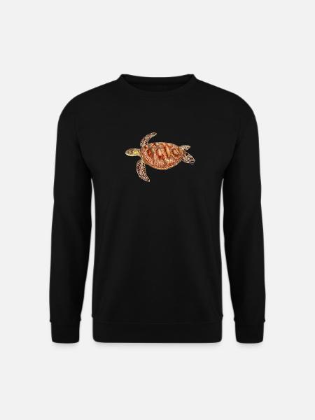 Grüne Schildkröte - Grüne Schildkröte - Chelonia mydas - Unisex Pullover - Schwarz