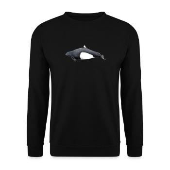 Dall Porpoise - Dall s porpoise Marsouin de Dall - Unisex Sweatshirt - black - Front - Alina (178cm) & Michal (187cm)