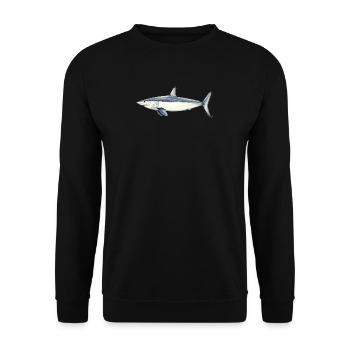 Shark Mako Marrajo - mako shark - requin - Unisex Sweatshirt - black - Front - Alina (178cm) & Michal (187cm)