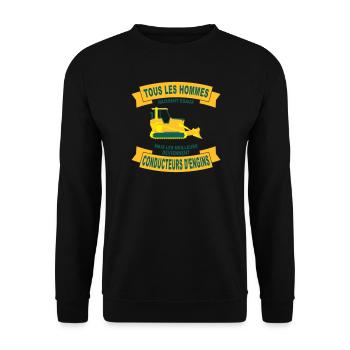 Tous les hommes naissent 2 - Sweat-shirt Unisexe - noir - Devant - Alina (178cm) & Michal (187cm)