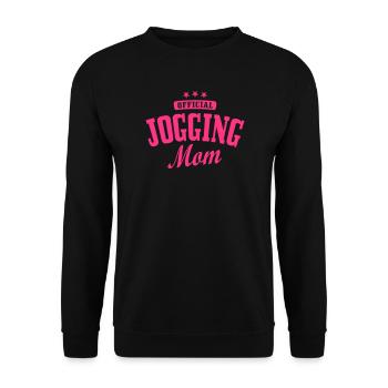 Jogging officiel maman - Sweat-shirt Unisexe - noir - Devant - Alina (178cm) & Michal (187cm)