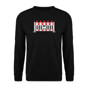 Bau - Unisex Pullover - Schwarz - Vorne - Alina (178cm) & Michal (187cm)