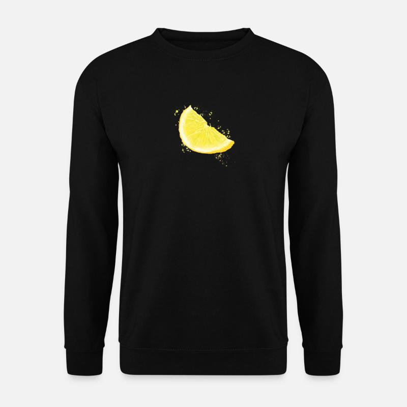 Zitrone - Unisex Pullover - Schwarz