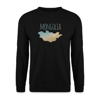Mongolia - Unisex Sweatshirt - black - Front - Alina (178cm) & Michal (187cm)