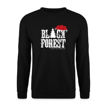 Black Forest Grunge Natur Bollehut - Unisex Pullover - Schwarz - Vorne - Alina (178cm) & Michal (187cm)
