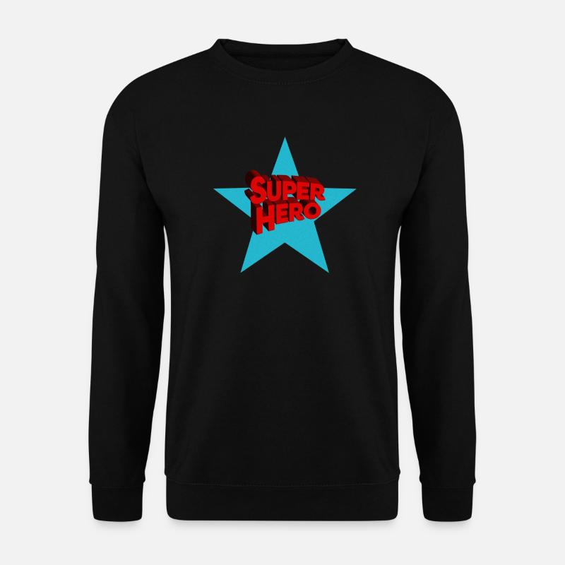 Superhero Superhelden - Unisex Pullover - Schwarz
