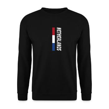 Netherlands / Gift / Gift Idea - Unisex Sweatshirt - black - Front - Alina (178cm) & Michal (187cm)