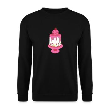 Torte - Unisex Pullover - Schwarz - Vorne - Alina (178cm) & Michal (187cm)