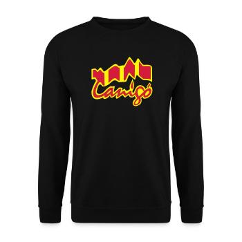 Canigo Catala - Unisex Sweatshirt - black - Front - Alina (178cm) & Michal (187cm)