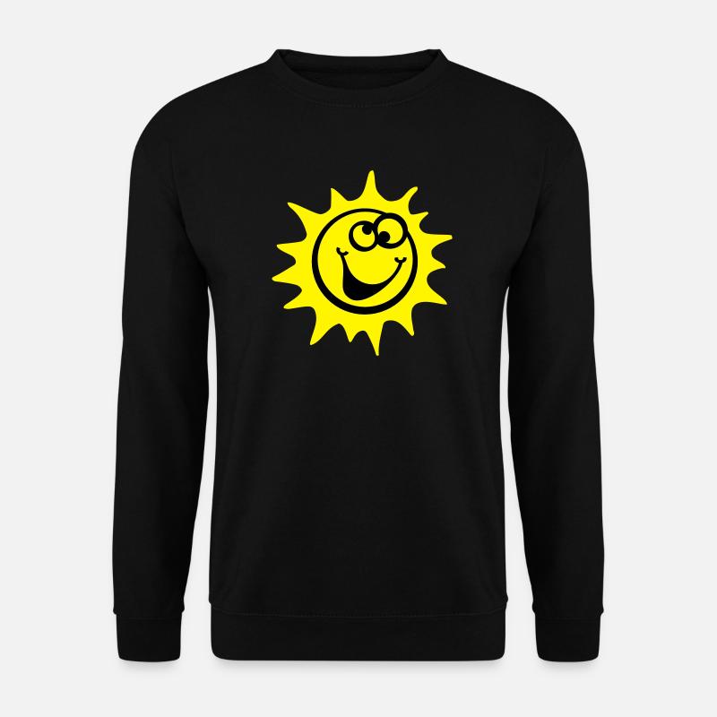 sonne 2c comic style - Unisex Pullover - Schwarz