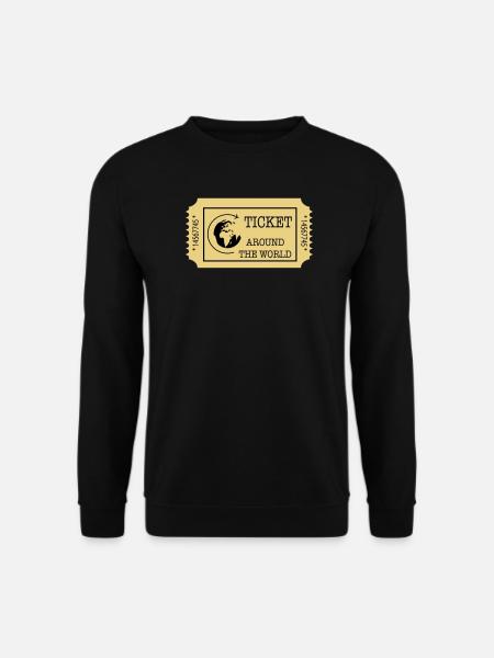 Around the World Ticket - Unisex Sweatshirt - black