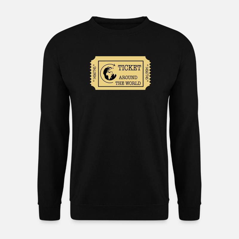 Around the World Ticket - Unisex Sweatshirt - black