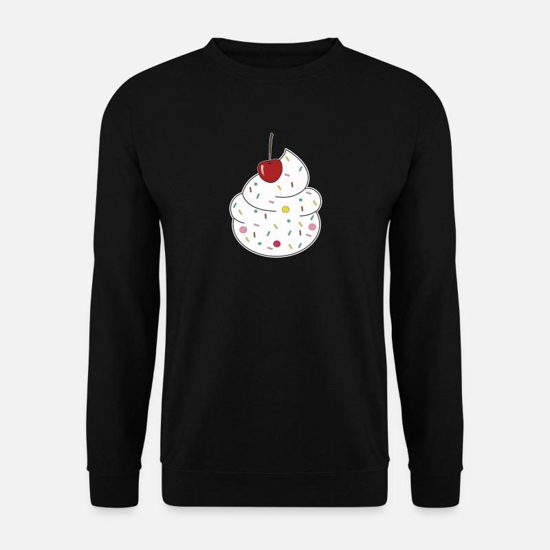 Cream cherry - Unisex Sweatshirt - black