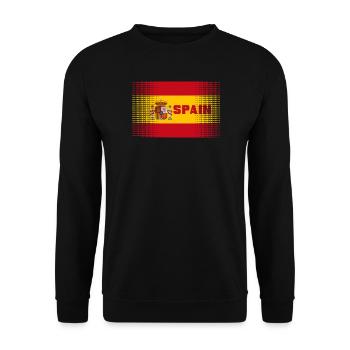 Spain Espana Spanish flag - Unisex Sweatshirt - black - Front - Alina (178cm) & Michal (187cm)