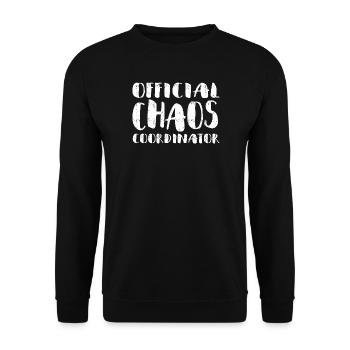 Offizieller Chaos-Koordinator - Unisex Pullover - Schwarz - Vorne - Alina (178cm) & Michal (187cm)