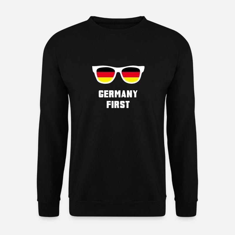 Germany First / Deutschland zuerst Flagge Geschenk - Unisex Pullover - Schwarz