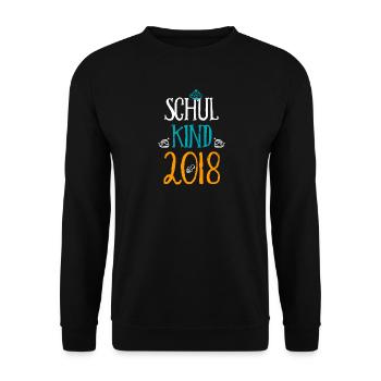 Kita Abgänger Schulkind Einschulung Kindergarten - Unisex Pullover - Schwarz - Vorne - Alina (178cm) & Michal (187cm)