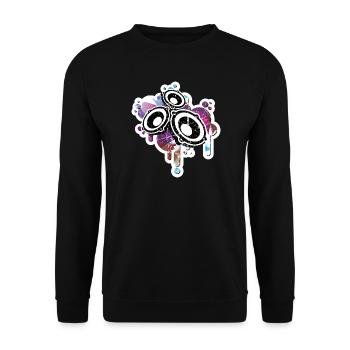 Summer Party and music best speakers gift - Unisex Sweatshirt - black - Front - Alina (178cm) & Michal (187cm)