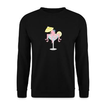 Pieuvres - Sweat-shirt Unisexe - noir - Devant - Alina (178cm) & Michal (187cm)