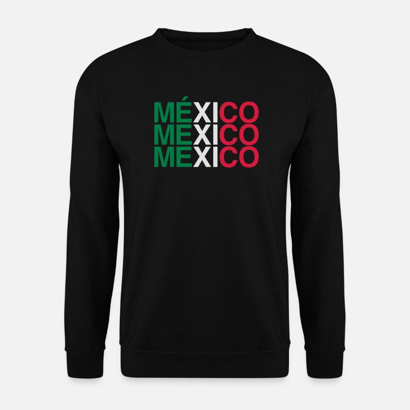 MEXIKO Flagge Mexican Flag - Unisex Pullover - Schwarz