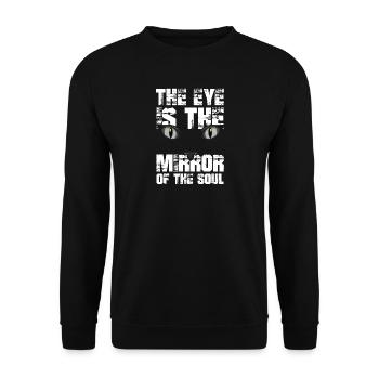 Cat kitten meow domestic cat cat eye cat dam - Unisex Sweatshirt - black - Front - Alina (178cm) & Michal (187cm)